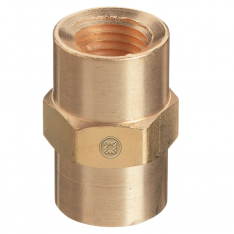 WESTERN ENTERPRISES 312-BF-4HP, Pipe Thread Coupling, 3000 psig, Brass