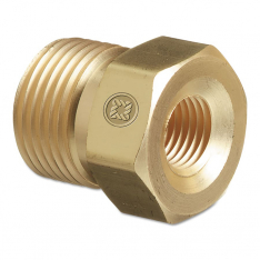 WESTERN ENTERPRISES 312-CO-2, Regulator Inlet Nut, Carbon Dioxide (CO2), Brass, CGA-320