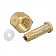 WESTERN ENTERPRISES 312-CO-6N, Regulator Inlet Washer, CO2/Non-Corrosive Gas, Nylon, CGA-320/CGA-330