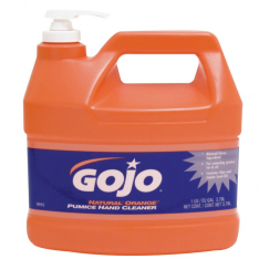 Gojo 315-0955-04, Natural Orange Pumice Hand Cleaner, Citrus, Bottle w/Pump, 1 gal