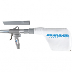 Guardair 335-1500, Pneumatic Gun Vac Vacuum, Approx 115 in³ Capacity Vol, Includes 9 in Plastic Cre