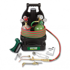 VICTOR 341-0384-0948, G-150-J-CPT Tote with Tanks, Acetylene, CGA 200 Fitting