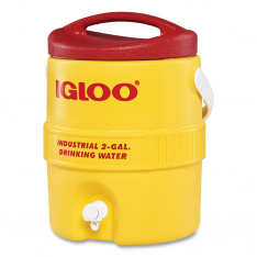 Igloo 385-4101, 400 Series Cooler, 10 gal, Red/Yellow