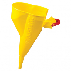 Justrite 400-11202Y, Funnel Attachment for Type I Steel Safety Can, Funnel, Yellow, Polyethylene, Sl