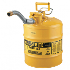 Justrite 400-7250230, Type II AccuFlow Safety Can, Diesel, 5 gal, Yellow