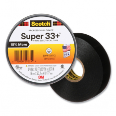 3M Electrical 405-638060-29035, Super 33+ Vinyl Electrical Tape, 76 ft L x 3/4 in W, Black