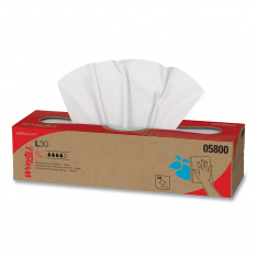 KIMBERLY-CLARK PROFESSIONAL 412-05800, 9.8"X16.4" WHITE ECONOMIZER WIPE 1-PLY 100/B