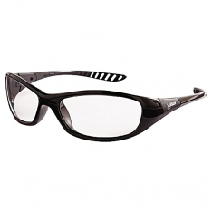 KLEENGUARD™ 20539, V40 HELLRAISER SAFETY GLASSES CLR POLY LENS BLK
