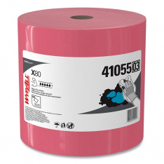 KIMBERLY-CLARK PROFESSIONAL 412-41055, WYPALL X80 SHOP PRO JUMBO ROOL RED 475 PER ROL