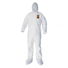 KLEENGUARD 44323, KLEENGUARD A40 LIQUID APPAREL WHITE L