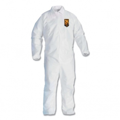 KLEENGUARD 49103, LARGE WHITE KLEENGUARD GEN. PROTECT COVERALL ZI