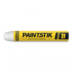 Markal 434-80220, Paintstik Original B Solid Paint Marker, 11/16 in dia, 4-3/4 in L, White