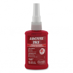 Loctite 442-1330585, 263 High Strength Red Threadlocker, 50 mL, 1 in Thread, Red