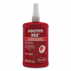 Loctite 442-135374, 262 Threadlocker, Medium to High Strength, 50 ml, Red