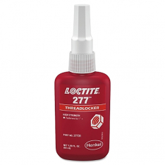 Loctite 442-88448, 277 High-Strength Threadlocker, 50 mL, 7/8 in dia or Smaller, Red