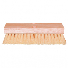 Magnolia Brush 455-10DTL, Deck Scrub Brush, 10 in Hardwood Block, 2 in Trim L, White Tampico