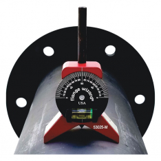 Flange Wizard 496-53025-M, Magnetic Centering Head with Vial, 1 in to 16 in and Larger Pipe Capacity
