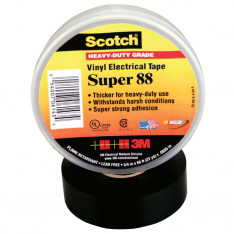 Scotch 500-061434, Super 88 Vinyl Electrical Tape, 3/4 in x 66 ft in, Black