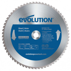 Evolution 510-14BLADEST, TCT Metal-Cutting Blade, 14 in, 1 in Arbor, 1600 rpm, 66 Teeth