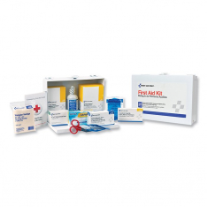 FIRST AID ONLY 6100, 25 PERSON STEEL FIRST-AID KIT W/EYEWASH