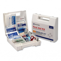 FIRST AID ONLY 90588, 25 PERSON FIRST AID KT ANSI A  PL CA W/DIVIDERS