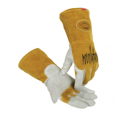 Caiman 607-1868-XL, 1868 revolution Goat Grain FR Back Unlined Palm TIG/MIG Welding Gloves, X-Large,