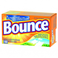 BOUNCE 608-80168, Fabric Softener Sheet, Outdoor Fresh, 160 Sheets/Box