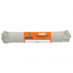 SAMSON ROPE 650-004020001060, Tiger Sash Cord, 450 lb Capacity, 100 ft, 5/16 in dia, Cotton, White