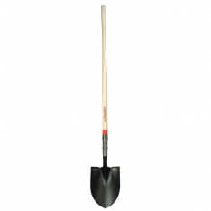 RAZOR-BACK 760-45520, Round Point Digging Shovel, 9.5 in W x 12 in L Blade, 48 in L North American H