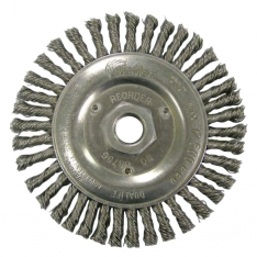 Weiler 804-08756, Roughneck Stringer Bead Wheel, 5 in dia x 3/16 in Face W x 5/8 in-11 UNC x 0.020 i