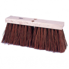 Weiler 804-42032, Street Broom, 16 in Hardwood Block, 6-1/4 in Trim L, Bass/Palmyra Blend
