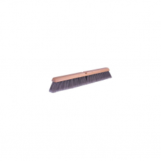 Weiler 804-42042, Flagged Silver Polystyrene Fine Sweep Brush, 24 in Hardwood Block, 3 in Trim L