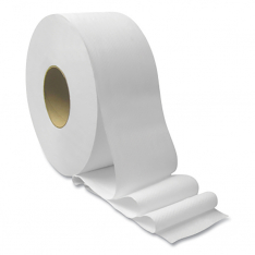 BASELINE 886-3109, Jumbo Roll Bath Tissue, 3.15 in W x 1,000 ft Roll, 3.3 in dia Core, 2-Ply, 12 RL/