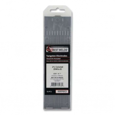 Best Welds 0207GC2, 2% Ceriated Ground Tungsten Electrode, 0.020 in x 7 in, 10 PK, 900-0207GC2