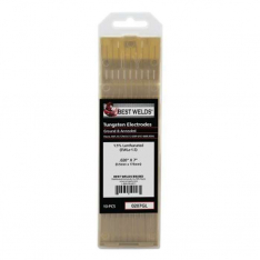Best Welds 0207GL, 1.5%anthanated Tungsten Electrode, 0.020 in x 7 in, 10 PK, 900-0207GL