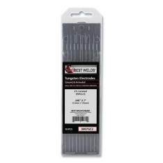 Best Welds 0407GC2, 2% Ceriated Ground Tungsten Electrode, 0.040 in x 7 in, 10 PK, 900-0407GC2