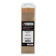 Best Welds 0407GL, 1.5%anthanated Tungsten Electrode, 0.040 in x 7 in, 10 PK, 900-0407GL