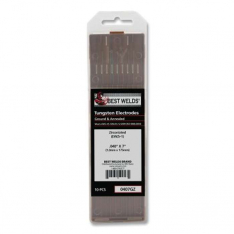 Best Welds 0407GZ, Zirconiated Ground Tungsten Electrode, 0.040 in dia x 7 in L, 10 PK, 900-0407GZ
