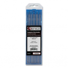Best Welds 1167GL2, 2% Lanthanated Tungsten Electrode, 1/16 in x 7 in, 10 PK, 900-1167GL2