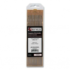 Best Welds 1167GL, 1.5%anthanated Tungsten Electrode, 1/16 in x 7 in, 10 PK, 900-1167GL