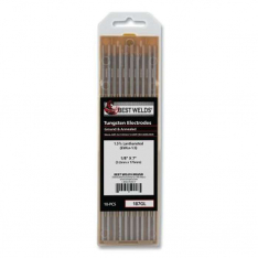 Best Welds 187GL, 1.5%anthanated Tungsten Electrode, 1/8 in x 7 in, 10 PK, 900-187GL
