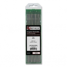 Best Welds 187G, Pure Ground Tungsten Electrode, 1/8 in x 7 in, 10 PK, 900-187G