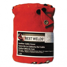 Best Welds 2048CC, Cable Cover with Snaps, 20 ft x 4 in, Large, Leather, 900-2048CC