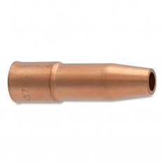Best Welds 2237SS, MIG Gun Nozzle, 3/8 in Bore, 1/8 in Recess, Tweco Style 22, Short Stop, Copper, 9
