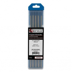 Best Welds 3167GL2, 2% Lanthanated Tungsten Electrode, 3/16 in x 7 in, 5 PK, 900-3167GL2