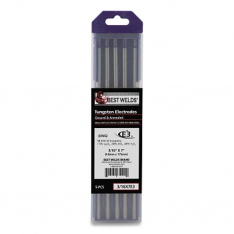 Best Welds 3167E3, E3 Tungsten Electrode, 3/16 in dia x 7 in L, 5 PK, 900-3/16X7E3