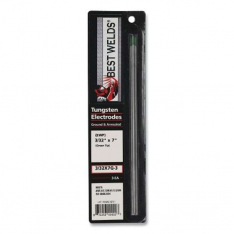 Best Welds 3327G3, Pure Ground Tungsten Electrode, 3/32 in x 7 in, 3 PK, 900-3327G-3
