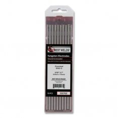 Best Welds 5327GZ, Zirconiated Ground Tungsten Electrode, 5/32 in dia x 7 in L, 10 PK, 900-5327GZ
