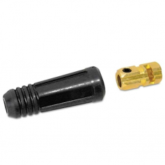 Best Welds BK50, Dinse Style Cable Plug and Socket, Female, Ball Point Connection, #1 AWG to 1/0 AWG