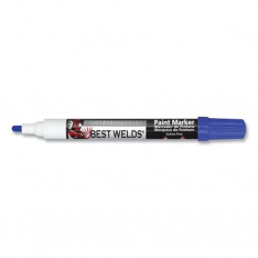 Best Welds PA20608, Paint Marker, Reversible Bullet/Bullet Tip, Blue, 900-PAINTMKR-BLU